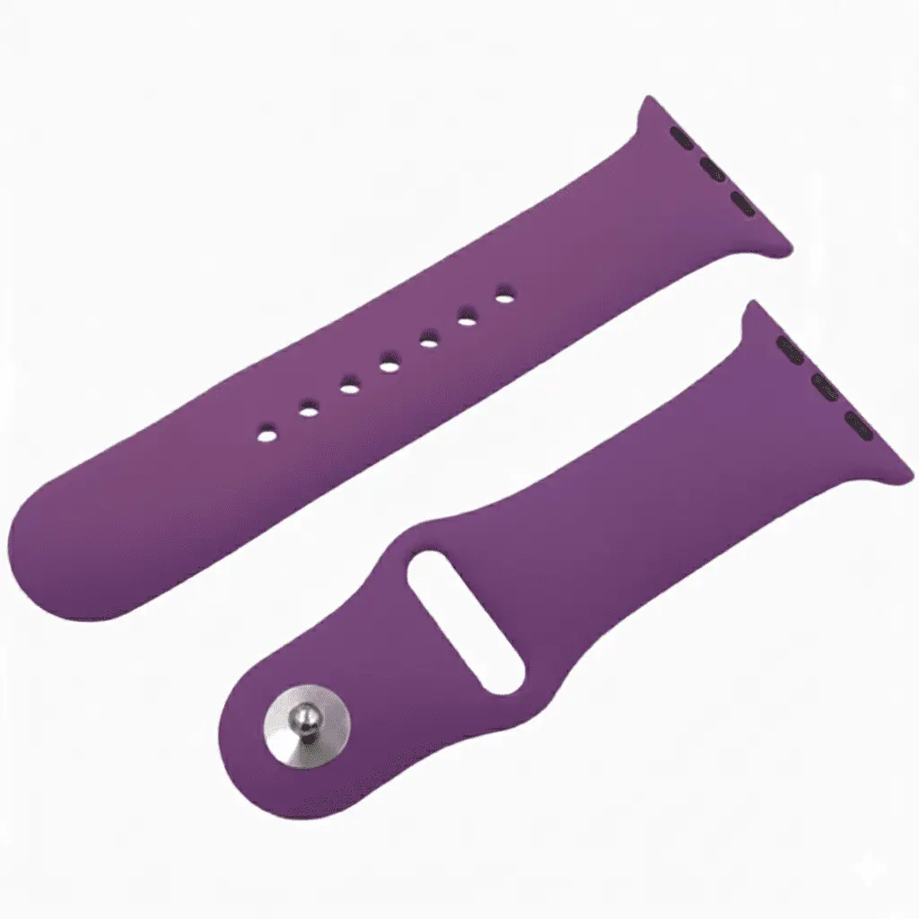Purple Silicone Strap for Apple Watch Series