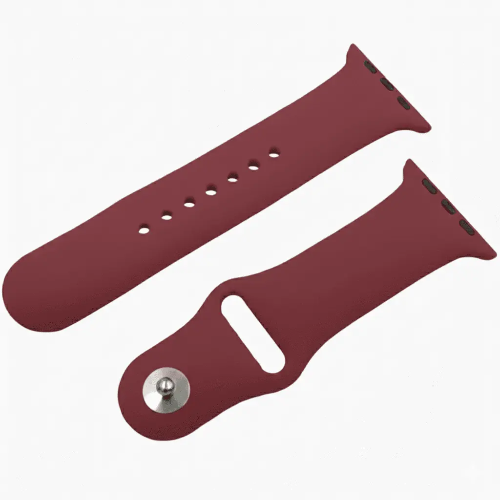 Maroon Silicone Strap for Apple Watch Series