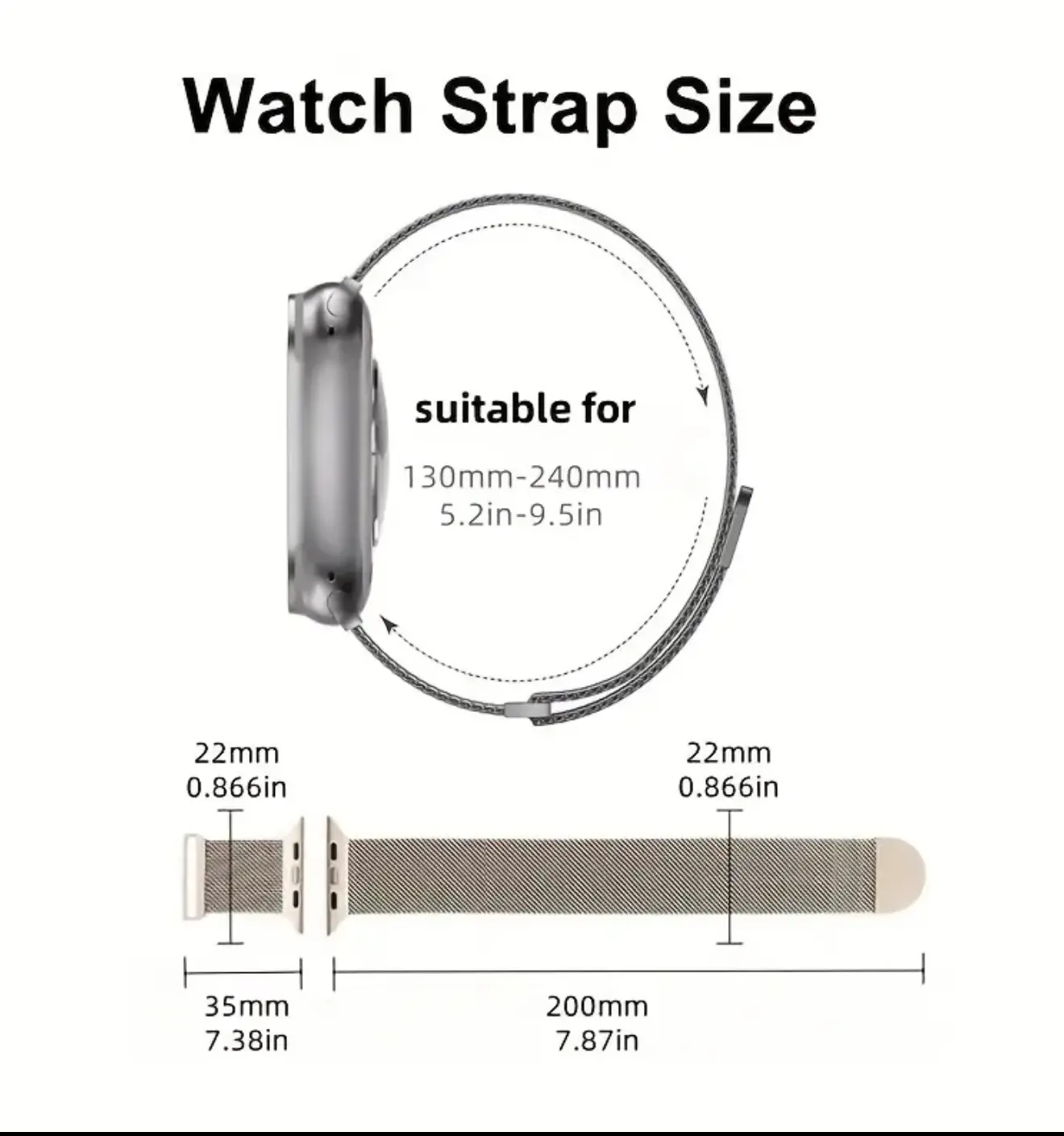 Apple Watch Series 11 with Silver Stainless Steel Mesh Strap