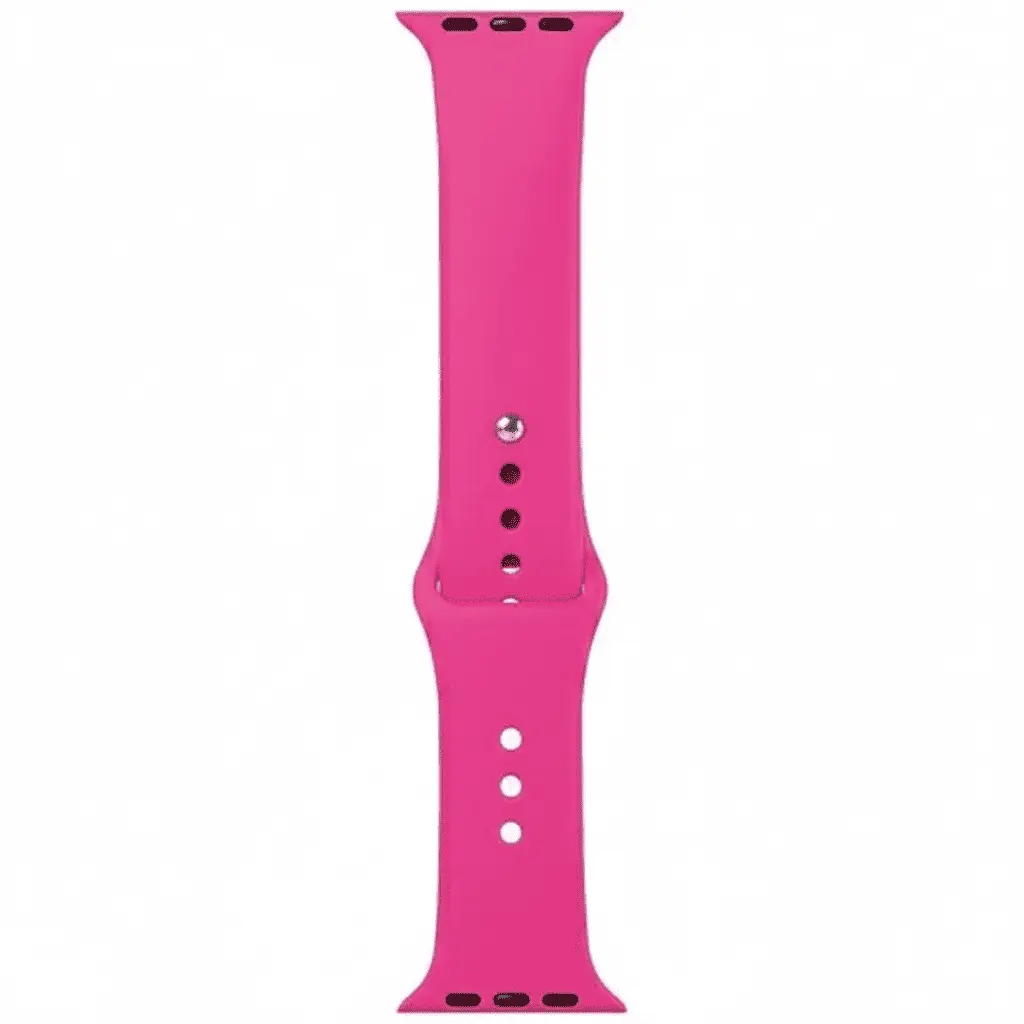 Pink Silicon strap for Apple Watch series