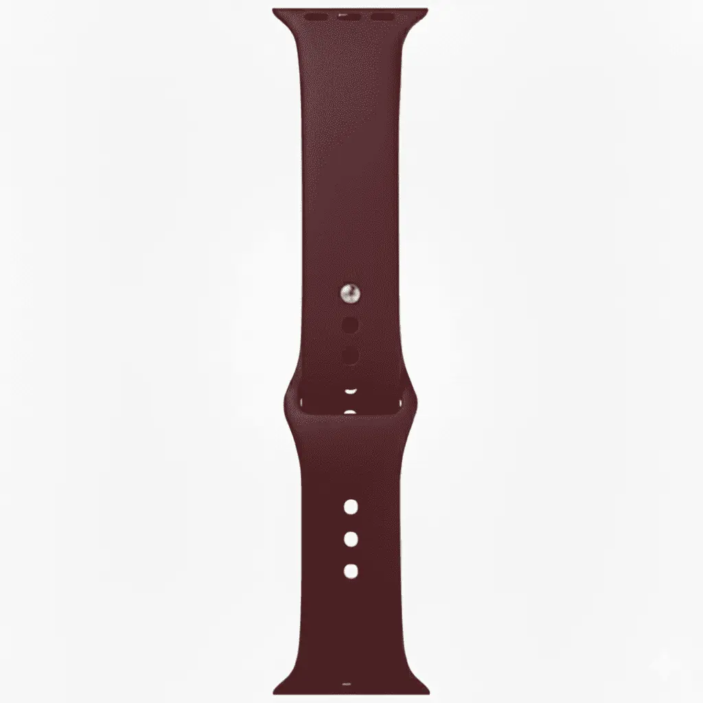 Maroon Silicone Strap for Apple Watch Series