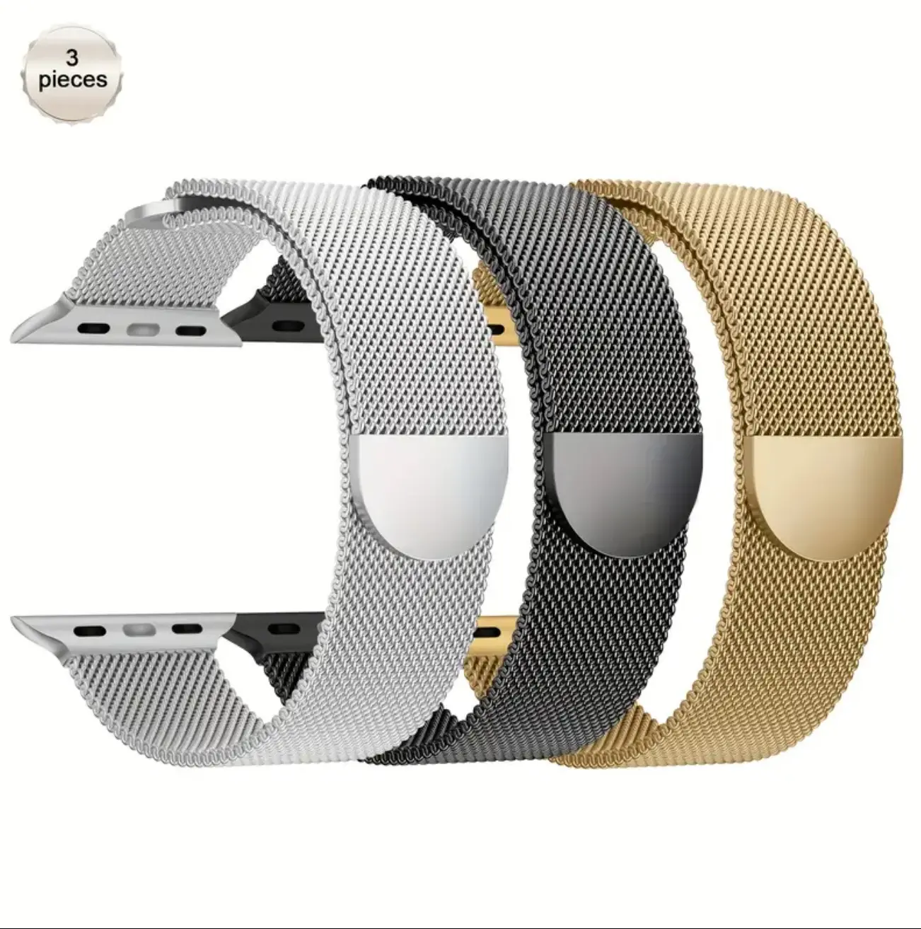 Silver Milanese Stainless Steel Mesh Band
