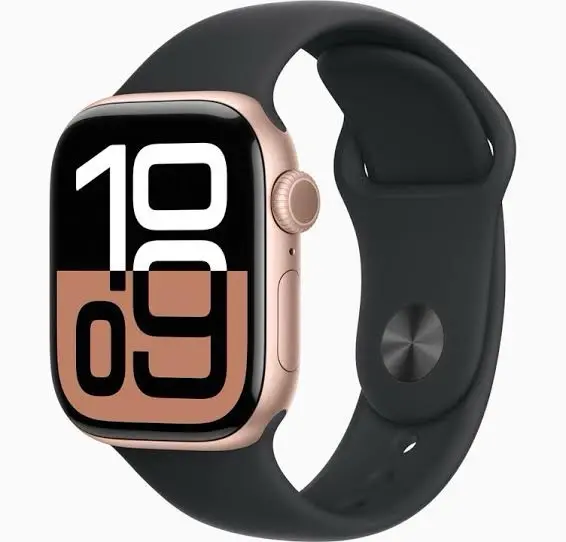 Apple Watch Series 11 Gold head with black strap