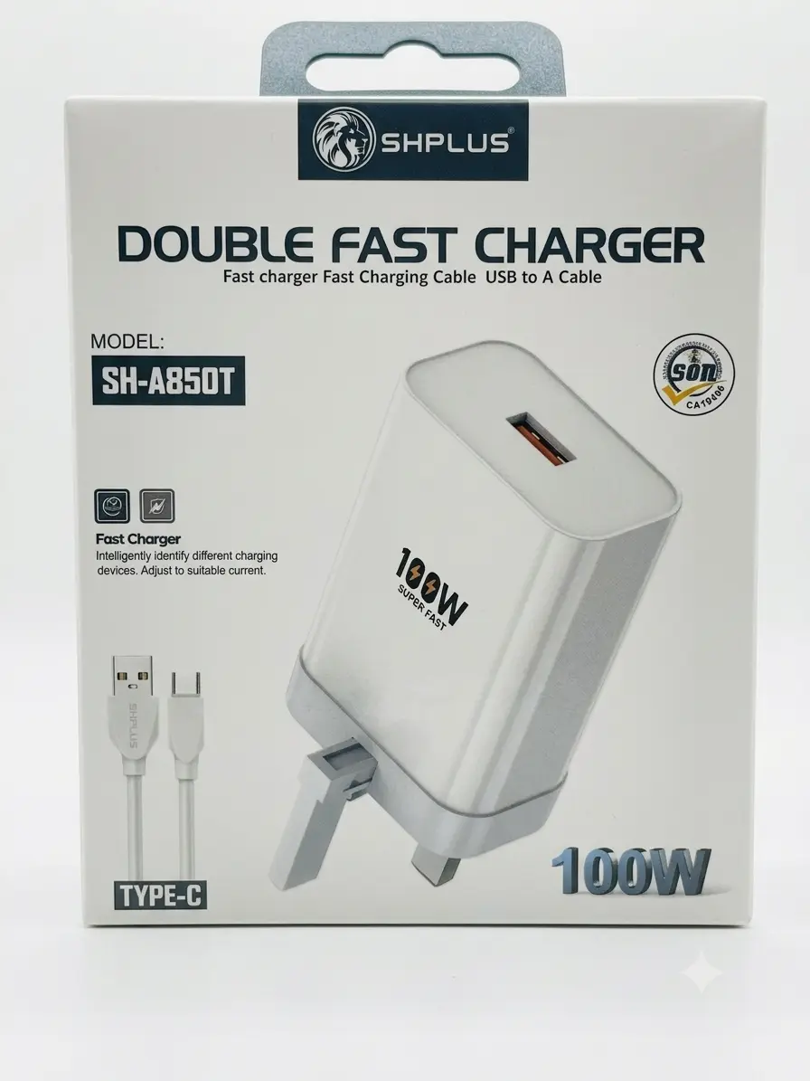 SHPlus 100W Double Fast USB Charging Adapter