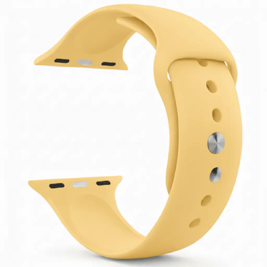 Yellow Silicone Strap for Apple Watch Series