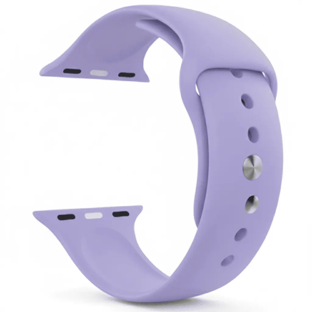 Lilac Silicone Strap for Apple Watch Series