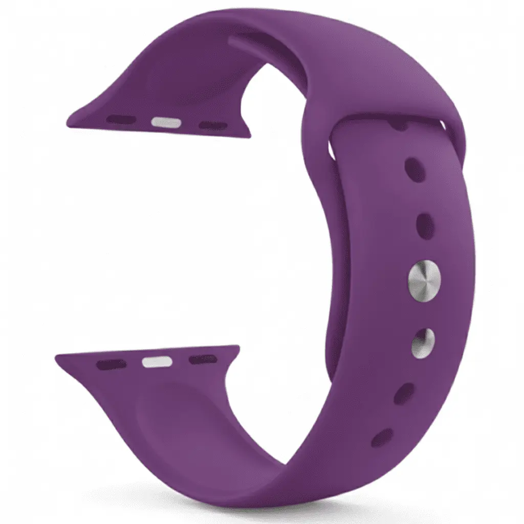 Purple Silicone Strap for Apple Watch Series