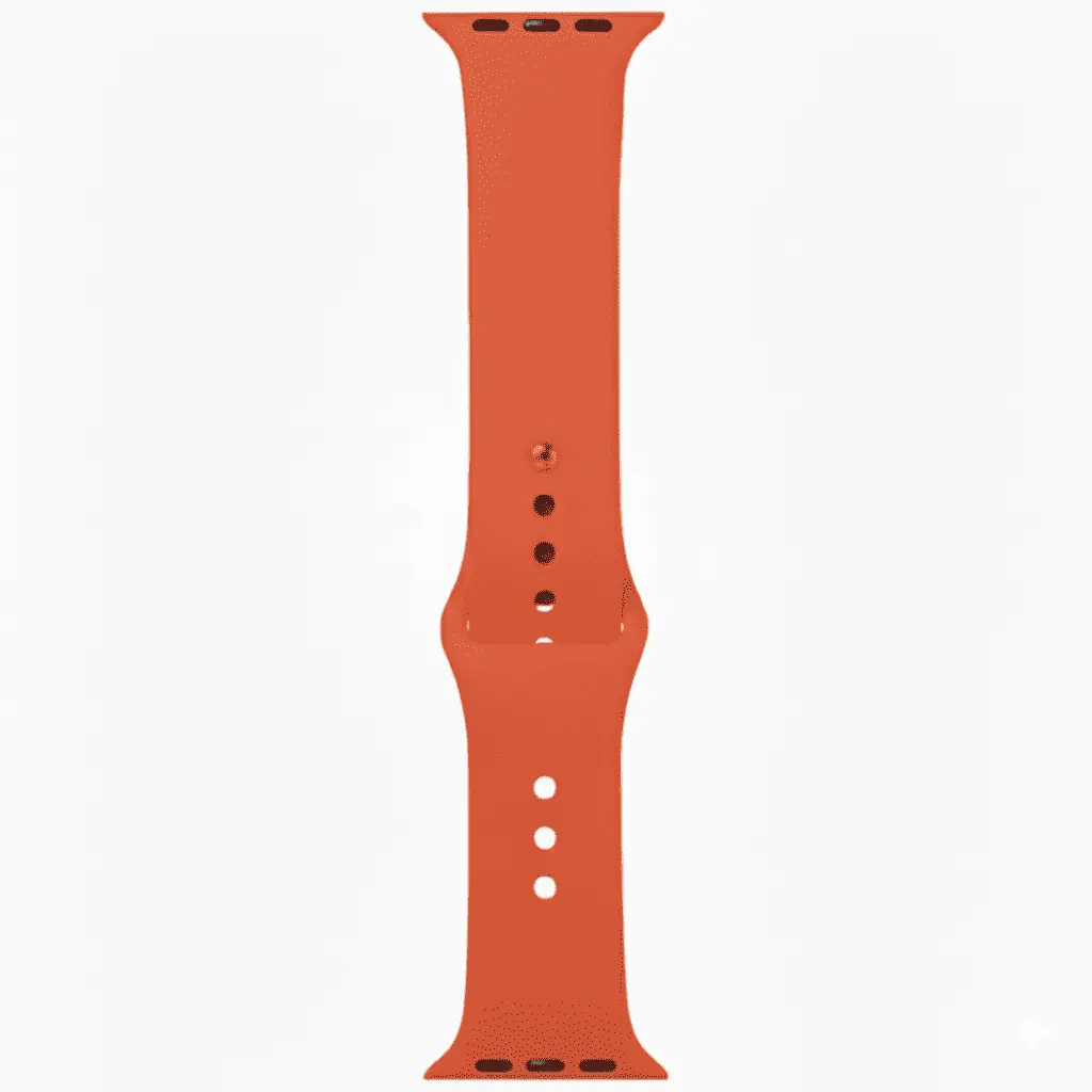 Orange Silicone Strap for Apple Watch Series